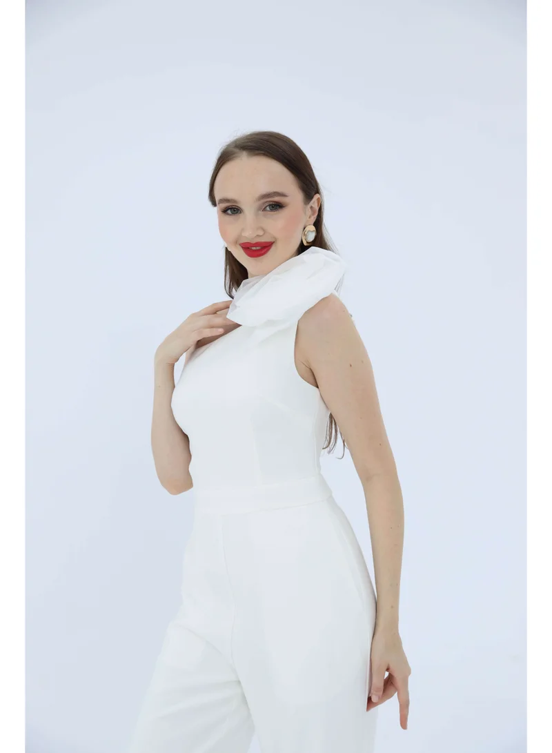 توترندس جامبسوت ابيض بكم واحد